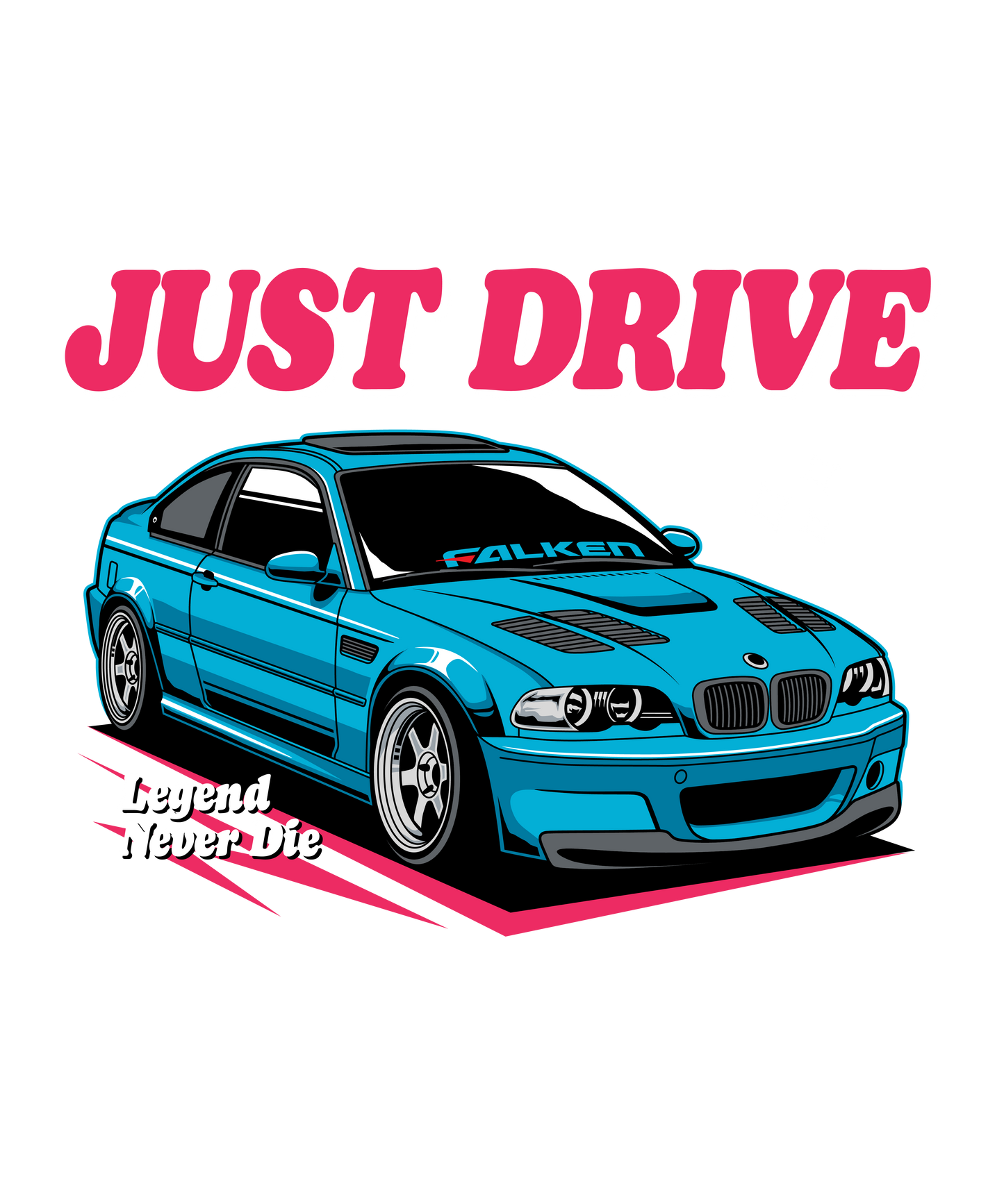 Premium "Falken" Crop Hoodie – A Bold Statement for Car Lovers - Women's