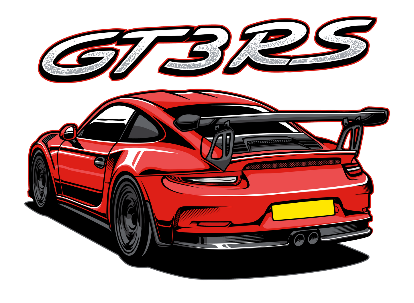 Premium Porsche GT3 RS Red Edition T-Shirt – A Tribute to Precision and Power - Unisex
