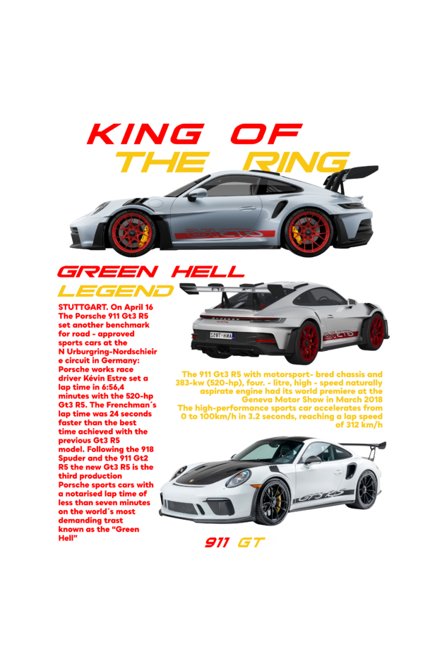 Premium 911 GT3 Porsche T-Shirt – Designed for True Car Enthusiasts - Unisex