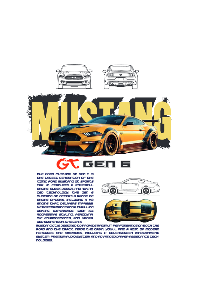 Mustang Gen 6 Hoodie – Designed for True Car Enthusiasts - Unisex