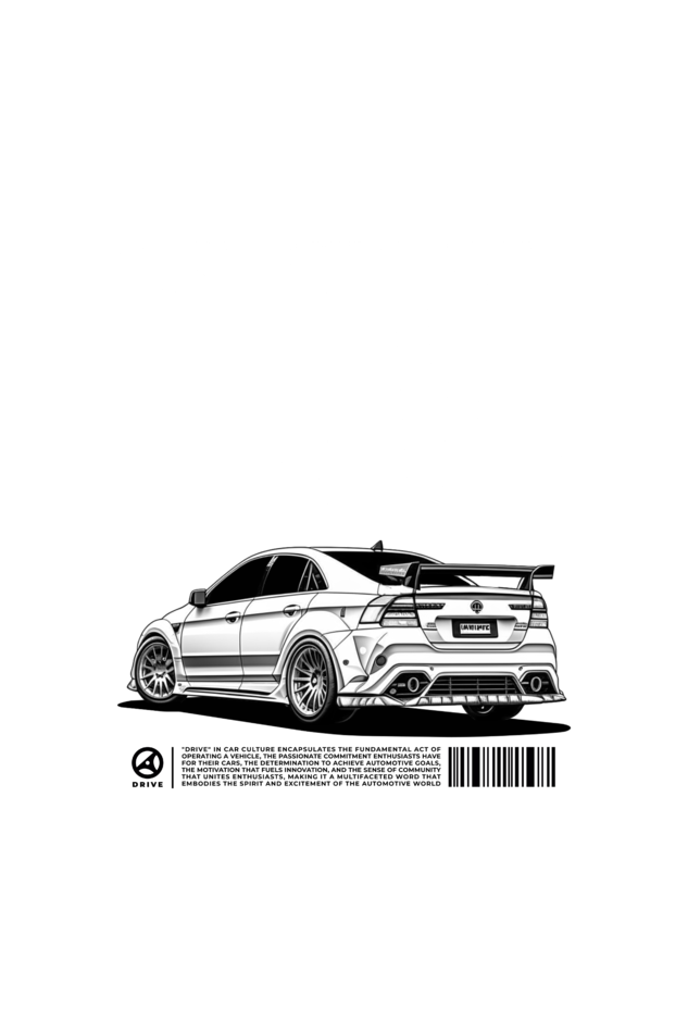 Premium Japanese-Inspired DRIVE T-Shirt - Unisex