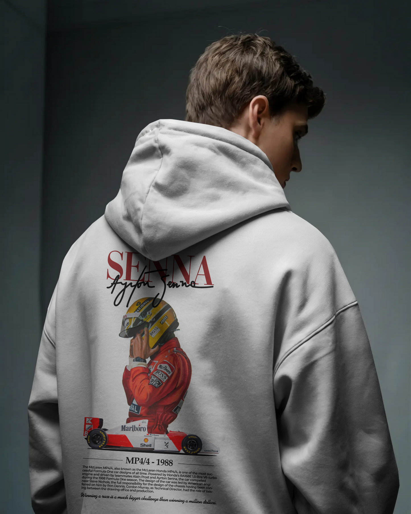 Premium Unisex Ayrton Senna Hoodie – Tribute to an F1 Icon