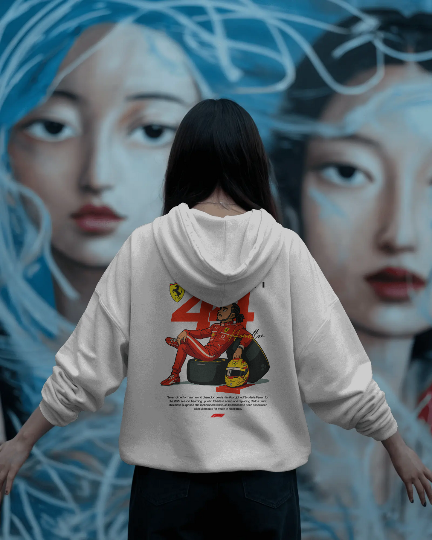 Premium Unisex Ferrari 44 × Hamilton Hoodie – Legacy Meets Performance