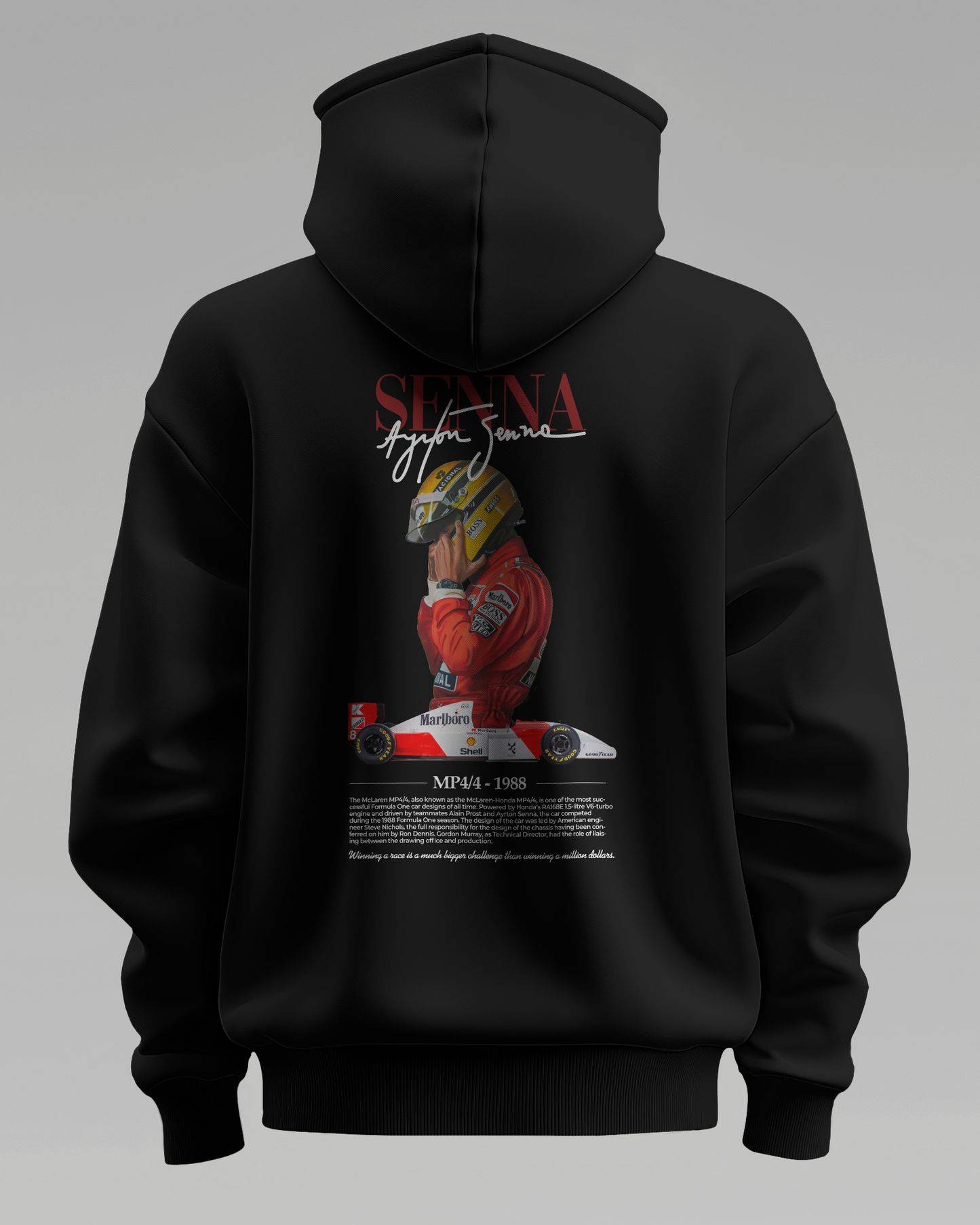 Premium Unisex Ayrton Senna Hoodie – Tribute to an F1 Icon