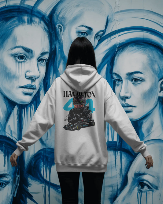 Premium Unisex Hamilton 44 Hoodie – Mercedes-Benz F1 Legacy