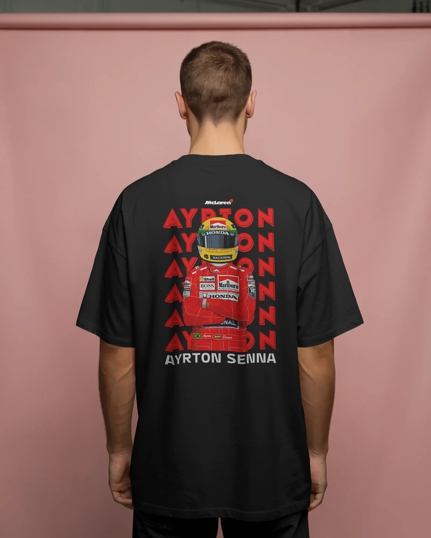 Premium Ayrton Senna × McLaren F1 T-Shirt – Legacy of a Racing Legend