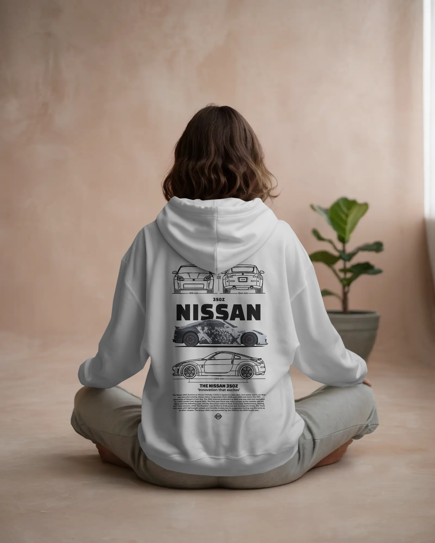 Premium Unisex "Nissan 350Z" Oversized Hoodie – Built for Car Culture Enthusiasts