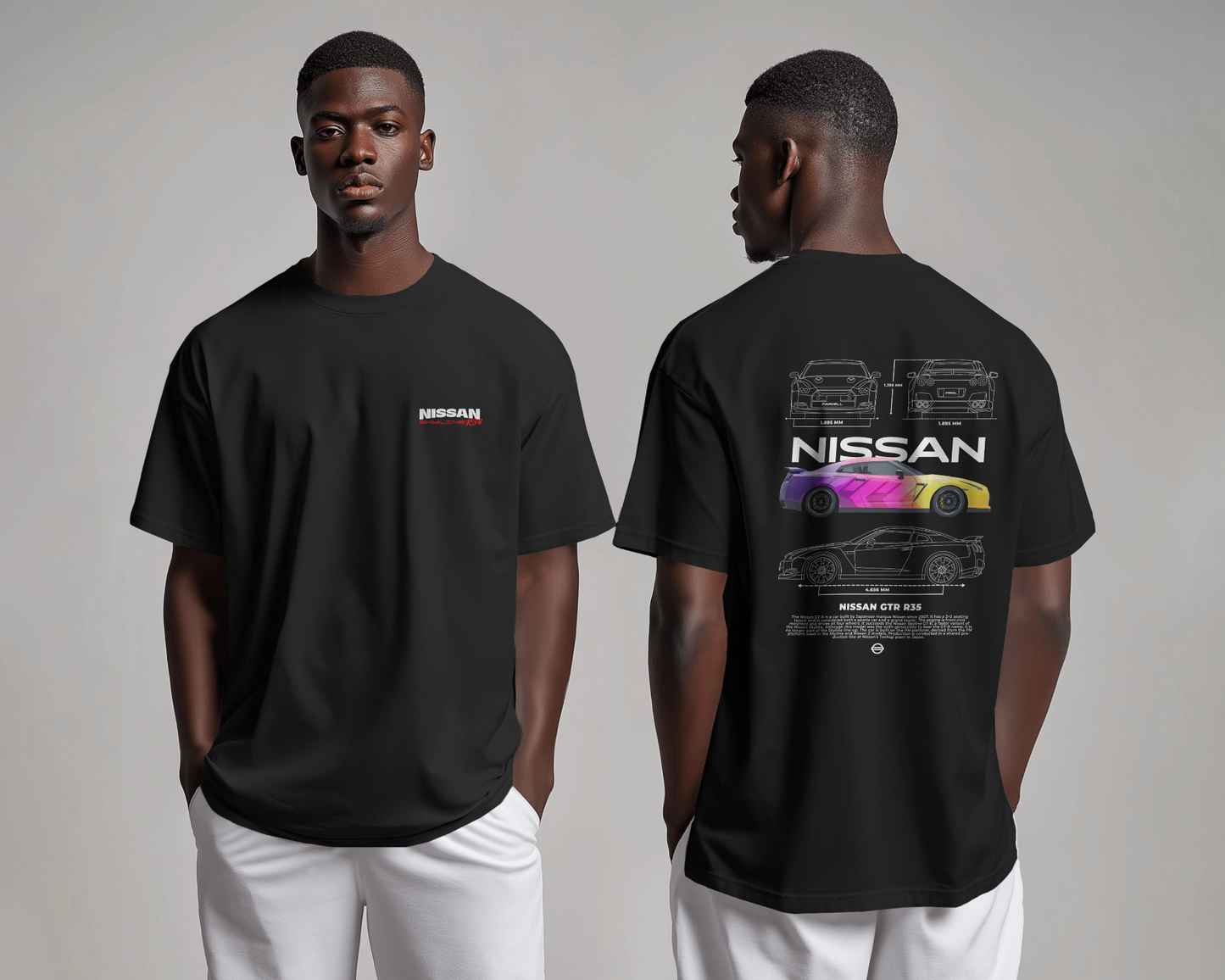Premium Nissan GTR R35 Oversized Unisex T-Shirt – The Godzilla Legacy