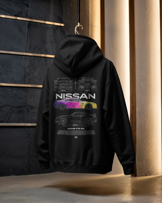 Premium Unisex Nissan GT-R R35 Hoodie – Tribute to Japan’s Supercar Beast
