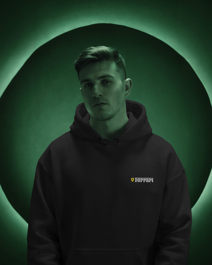Premium Unisex Hamilton × Ferrari × One Piece Hoodie – A Crossover of Speed and Legend
