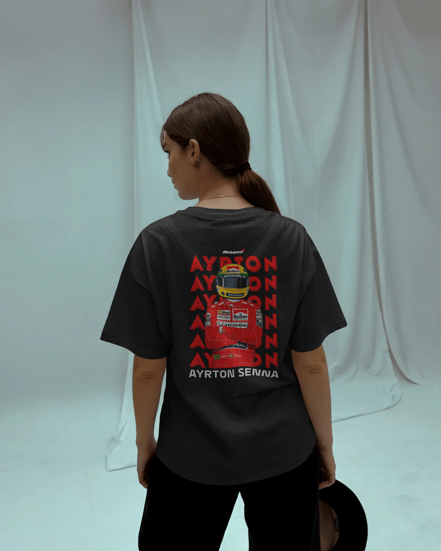 Premium Ayrton Senna × McLaren F1 T-Shirt – Legacy of a Racing Legend