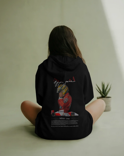 Premium Unisex Ayrton Senna Hoodie – Tribute to an F1 Icon