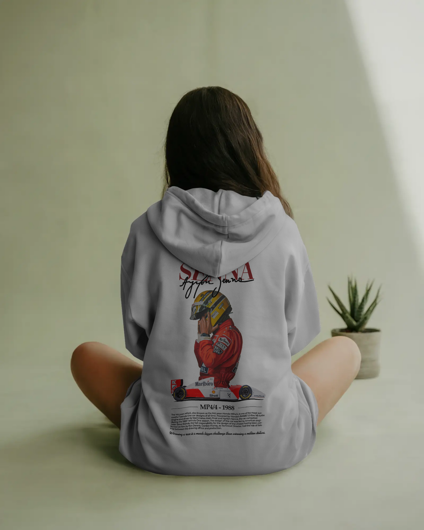 Premium Unisex Ayrton Senna Hoodie – Tribute to an F1 Icon