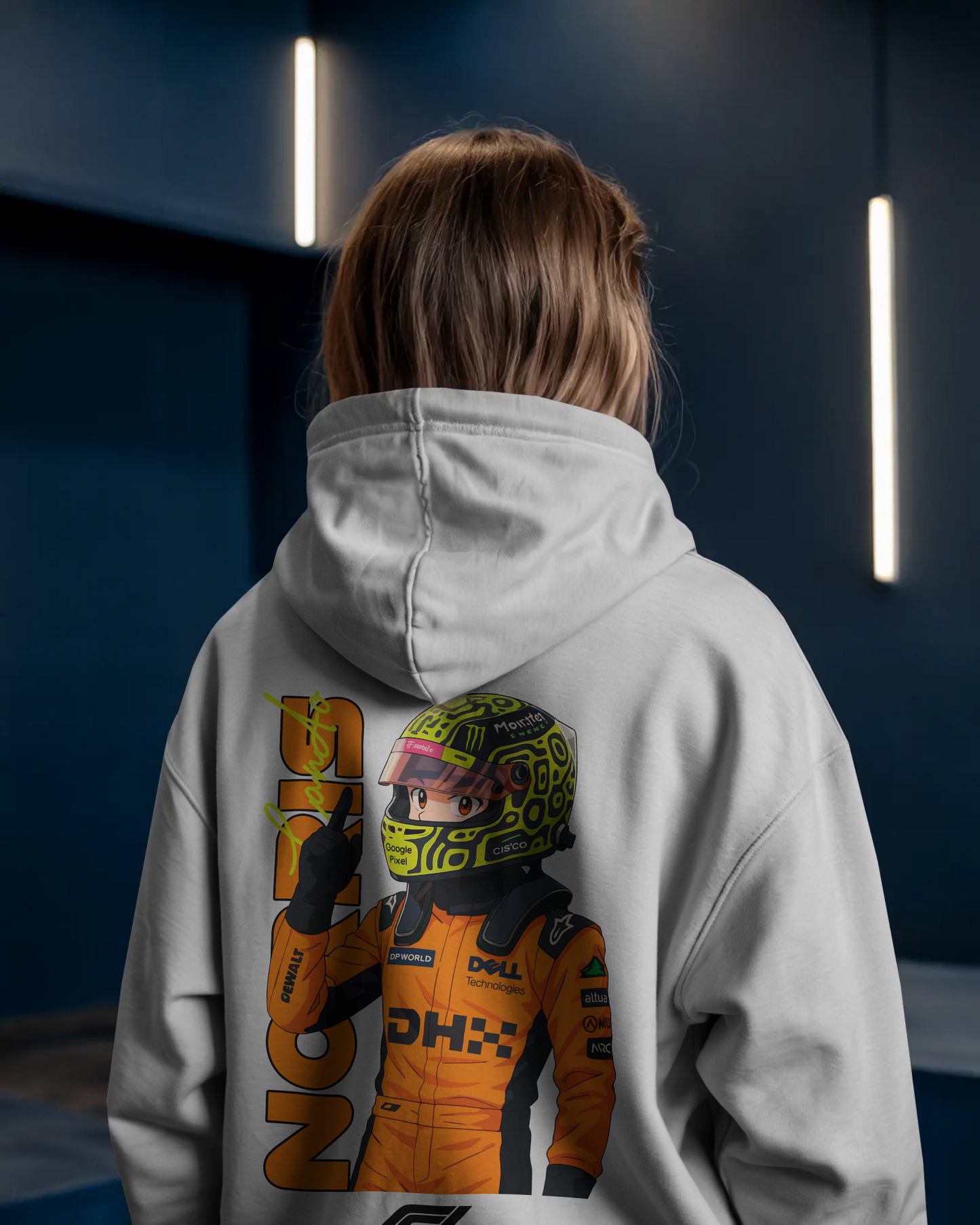Premium Unisex "Lando Norris x McLaren" Oversized Hoodie – For True F1 Fans