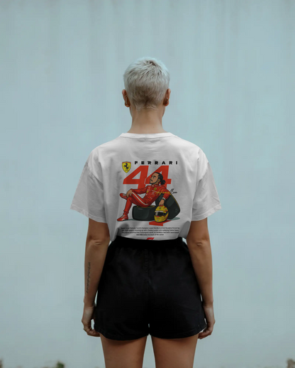 Premium Ferrari × Lewis Hamilton T-Shirt – The Red Era Begins