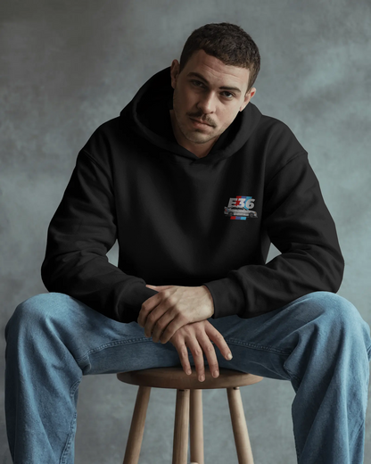 Premium Unisex "BMW E36" Embroidered Cotton Hoodie – Timeless Euro Car Culture