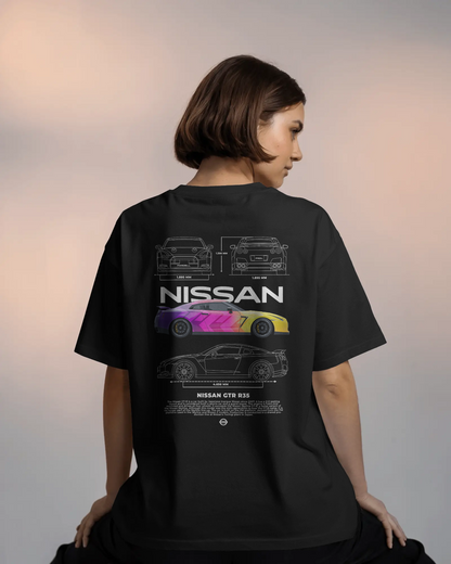 Premium Nissan GTR R35 Oversized Unisex T-Shirt – The Godzilla Legacy