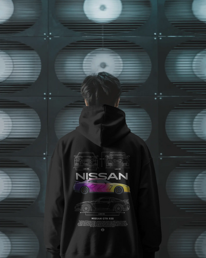 Premium Unisex Nissan GT-R R35 Hoodie – Tribute to Japan’s Supercar Beast