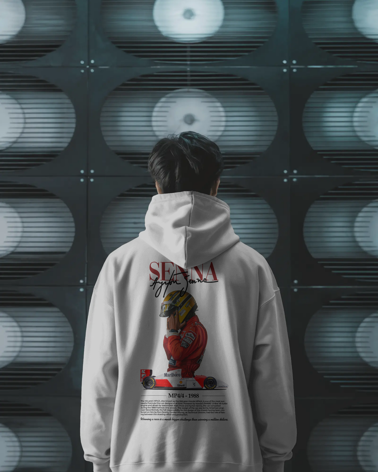 Premium Unisex Ayrton Senna Hoodie – Tribute to an F1 Icon