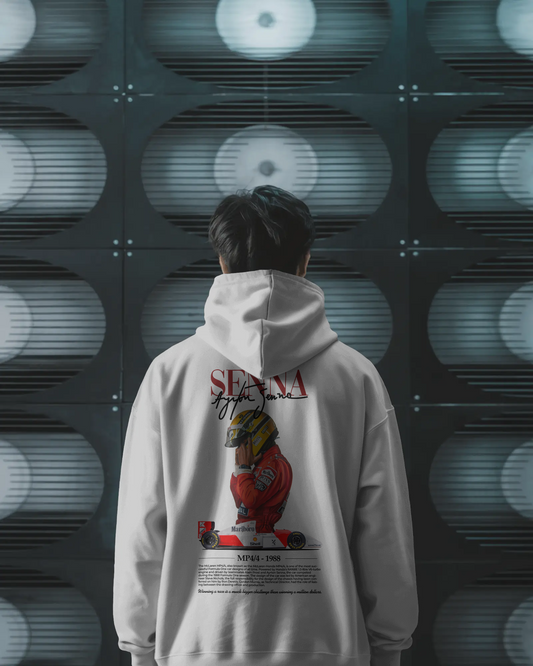 Premium Unisex Ayrton Senna Hoodie – Tribute to an F1 Icon