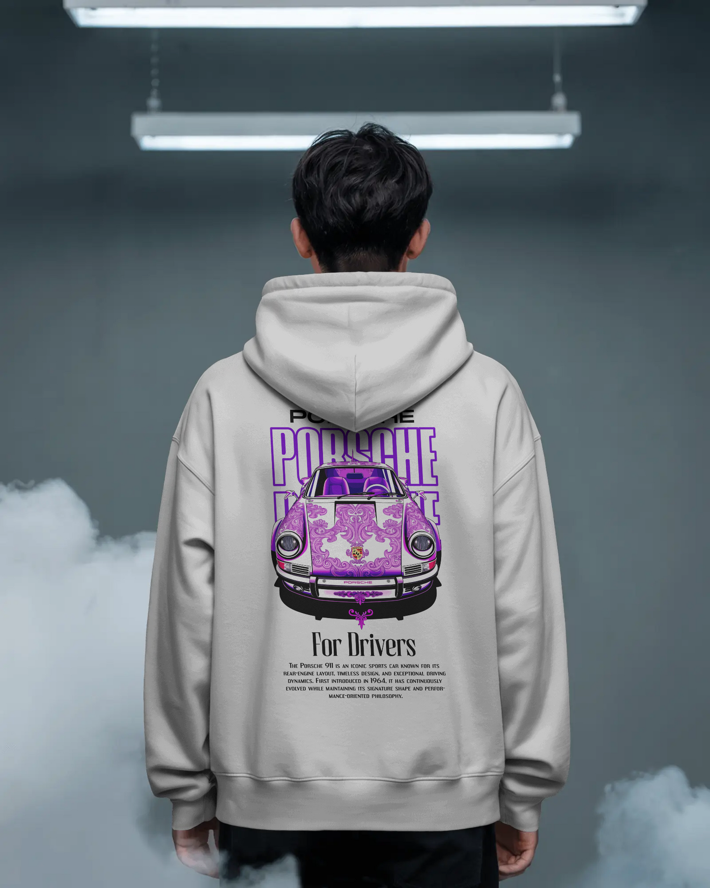 Premium Unisex Porsche Graffiti Hoodie – Street Art Meets Speed