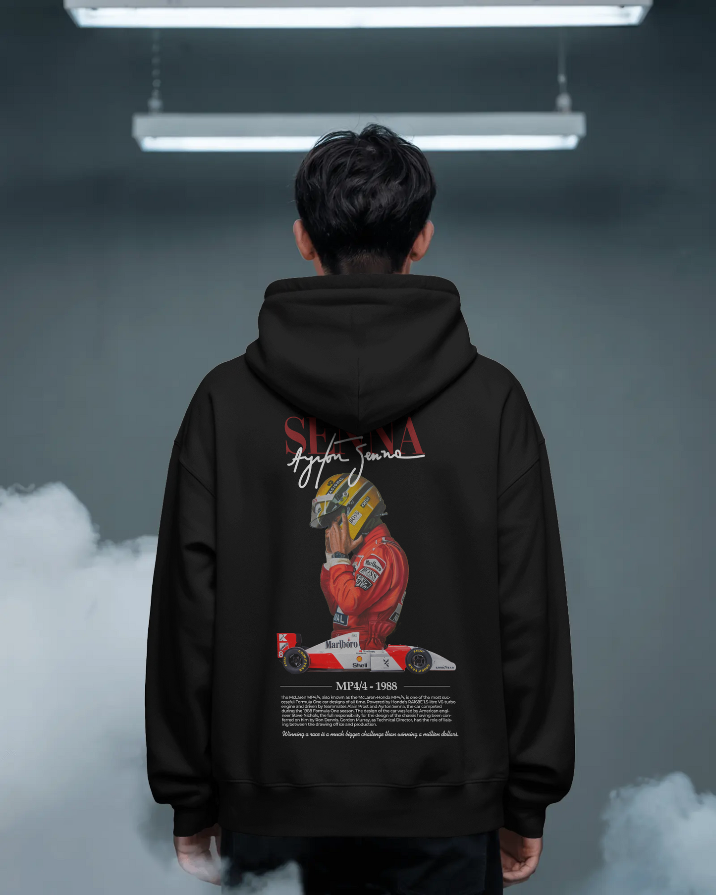 Premium Unisex Ayrton Senna Hoodie – Tribute to an F1 Icon