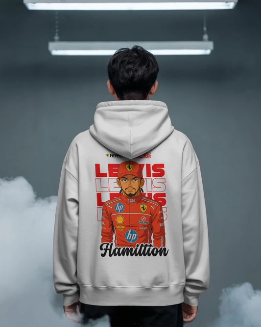 Premium Unisex Hamilton × Ferrari × One Piece Hoodie – A Crossover of Speed and Legend