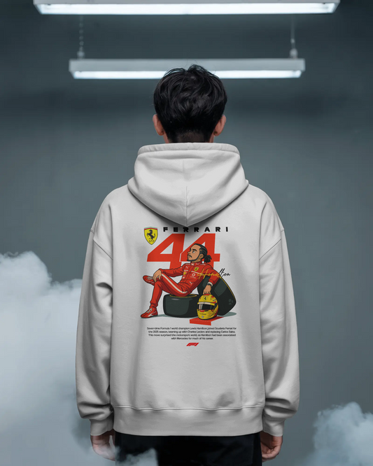 Premium Unisex Ferrari 44 × Hamilton Hoodie – Legacy Meets Performance
